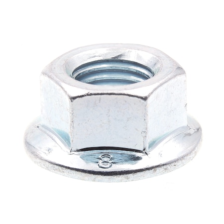 Prime-Line Flange Nut, M10-1.25, Steel, Class 8, Zinc Plated, 10 PK 9095244